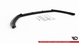 Cup Spoilerlippe Front Ansatz V.1 passend für Peugeot 2008 Mk2 schwarz Hochglanz