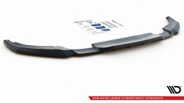 Mittlerer Cup Diffusor Heck Ansatz DTM Look passend für Peugeot 2008 Mk2 schwarz Hochglanz
