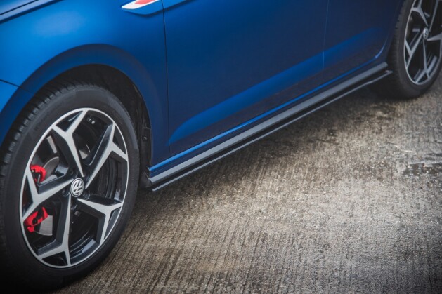 Street Pro Seitenschweller Ansatz Cup Leisten für VW Polo GTI Mk6