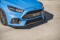 Street Pro Cup Spoilerlippe Front Ansatz  + Flaps für Ford Focus RS Mk3 SCHWARZ+ HOCHGLANZ FLAPS
