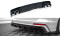 Heck Ansatz Diffusor + Endrohre schwarz passend für Audi A6 S-Line / S6 C8 / C8 FL schwarz Hochglanz
