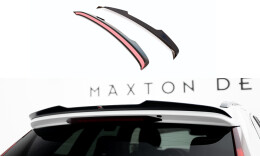 Heck Spoiler Aufsatz Abrisskante passend für Volvo XC60 Mk2 R-Design schwarz Hochglanz
