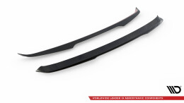 Heck Spoiler Aufsatz Abrisskante passend für Volvo XC60 Mk2 R-Design schwarz Hochglanz