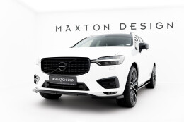 Cup Spoilerlippe Front Ansatz V.1 passend für Volvo XC60 Mk2 R-Design schwarz Hochglanz