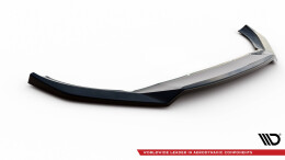 Cup Spoilerlippe Front Ansatz V.1 passend für Volvo XC60 Mk2 R-Design schwarz Hochglanz