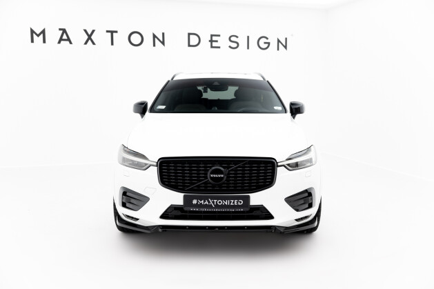 Street+ Spoilerlippe Front Ansatz V.2 passend für Volvo XC60 Mk2 R-Design schwarz Hochglanz