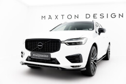 Cup Spoilerlippe Front Ansatz V.2 passend für Volvo XC60 Mk2 R-Design schwarz Hochglanz