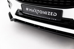 Cup Spoilerlippe Front Ansatz V.2 passend für Volvo XC60 Mk2 R-Design schwarz Hochglanz