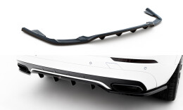 Mittlerer Cup Diffusor DTM Look Heck Ansatz für Volvo XC60 Mk2 R-Design schwarz Hochglanz