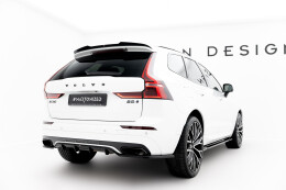 Mittlerer Cup Diffusor DTM Look Heck Ansatz für Volvo XC60 Mk2 R-Design schwarz Hochglanz