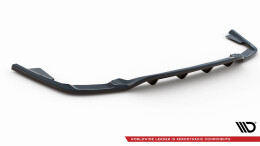 Mittlerer Cup Diffusor Heck Ansatz DTM Look passend für Volvo XC60 Mk2 R-Design schwarz Hochglanz