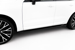 Seitenschweller Ansatz Cup Leisten passend für Volvo XC60 Mk2 R-Design schwarz Hochglanz