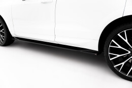 Seitenschweller Ansatz Cup Leisten passend für Volvo XC60 Mk2 R-Design schwarz Hochglanz