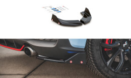 Heck Ansatz Flaps Diffusor V.6 + Flaps für Hyundai...
