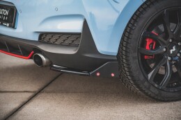 Heck Ansatz Flaps Diffusor V.6 + Flaps für Hyundai I30 N Mk3 Hatchback