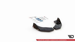 Heck Ansatz Flaps Diffusor + Flaps V.7 für Hyundai I30 N Mk3 Hatchback schwarz Hochglanz