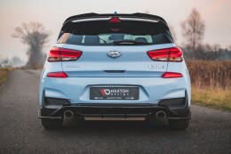Heck Ansatz Flaps Diffusor V.7 + Flaps für Hyundai I30 N Mk3 Hatchback