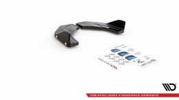 Heck Ansatz Flaps Diffusor V.7 + Flaps für Hyundai I30 N Mk3 Hatchback
