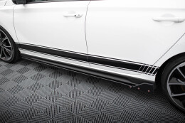Seitenschweller Ansatz Cup Leisten V.5 + Flaps für Hyundai I30 N Mk3 / Mk3 FL Hatchback/Fastback