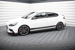 Seitenschweller Ansatz Cup Leisten V.5 + Flaps für Hyundai I30 N Mk3 / Mk3 FL Hatchback/Fastback