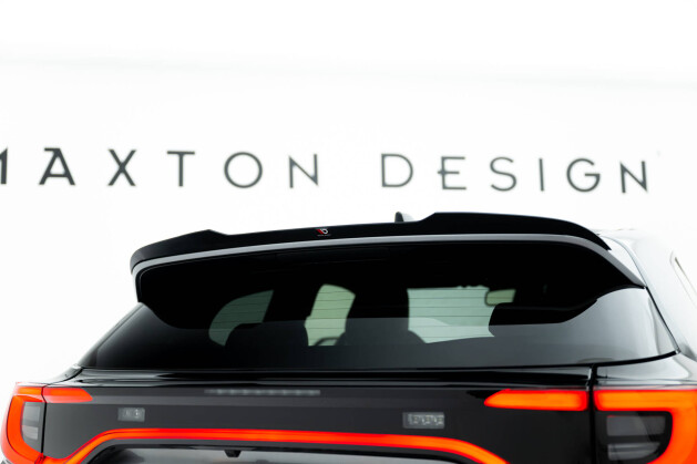 Heck Spoiler Aufsatz Abrisskante passend für Toyota GR Yaris Mk4 Facelift schwarz Hochglanz