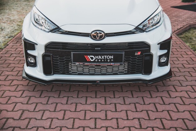 Cup Spoilerlippe Front Ansatz V.1 passend für Toyota GR Yaris Mk4 schwarz Hochglanz