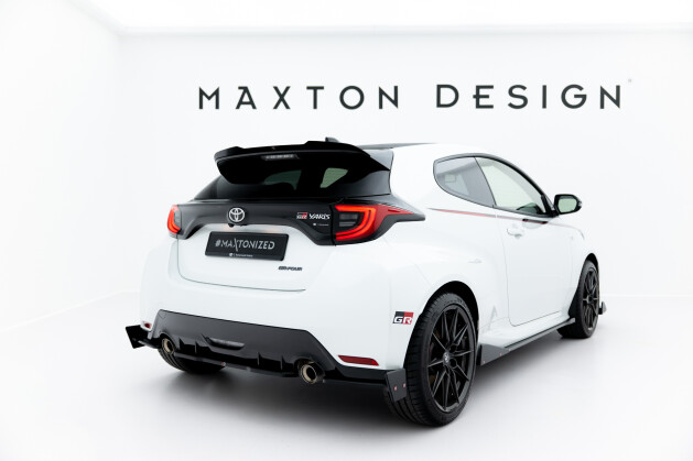 Street+ Mittlerer Diffusor Heck Ansatz passend für Toyota GR Yaris Mk4 schwarz Hochglanz