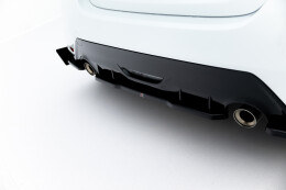 Mittlerer Cup Diffusor Heck Ansatz passend für Toyota GR Yaris Mk4 schwarz Hochglanz