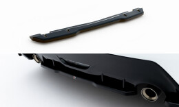Street+ Mittlerer Diffusor Heck Ansatz passend für Toyota GR Yaris Mk4 schwarz Hochglanz