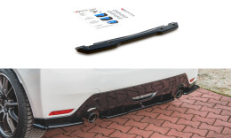 Mittlerer Cup Diffusor Heck Ansatz DTM Look passend für Toyota GR Yaris Mk4 Carbon Look