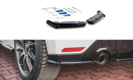 Heck Ansatz Flaps Diffusor V.1 passend für Toyota GR Yaris Mk4 schwarz Hochglanz