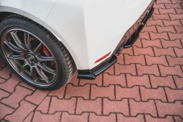 Heck Ansatz Flaps Diffusor V.1 passend für Toyota GR Yaris Mk4 schwarz Hochglanz