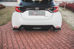 Heck Ansatz Flaps Diffusor V.1 passend für Toyota GR Yaris Mk4 schwarz Hochglanz
