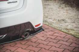 Heck Ansatz Flaps Diffusor V.1 passend für Toyota GR Yaris Mk4 schwarz Hochglanz