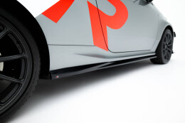 Street+ Seitenschweller Leisten passend für Toyota GR Yaris Mk4 FL schwarz Hochglanz