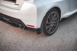 Heck Ansatz Flaps Diffusor + Flaps V.2 für Toyota GR Yaris Mk4 Carbon Look