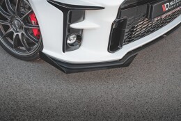 Street Pro Cup Spoilerlippe Front Ansatz passend für Toyota GR Yaris Mk4 SCHWARZ+ HOCHGLANZ FLAPS