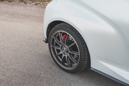 Street Pro Heck Ansatz Flaps Diffusor für Toyota GR Yaris Mk4 SCHWARZ