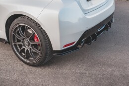 Street Pro Heck Ansatz Flaps Diffusor passend für Toyota GR Yaris Mk4 rot