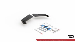 Street Pro Heck Ansatz Flaps Diffusor passend für Toyota GR Yaris Mk4 rot
