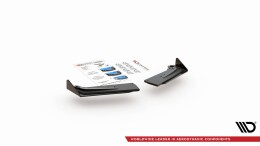 Street Pro Heck Ansatz Flaps Diffusor passend für Toyota GR Yaris Mk4 rot+ Hochglanz Flaps