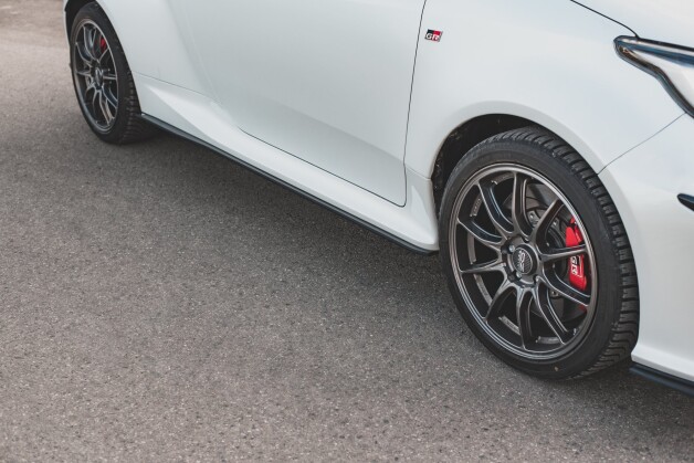 Street Pro Seitenschweller Ansatz Cup Leisten passend für Toyota GR Yaris Mk4 SCHWARZ
