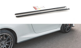 Street Pro Seitenschweller Ansatz Cup Leisten für Toyota GR Yaris Mk4 SCHWARZ