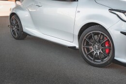 Street Pro Seitenschweller Ansatz Cup Leisten für Toyota GR Yaris Mk4 FLAPS HOCHGLANZ