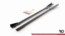 Street Pro Seitenschweller Ansatz Cup Leisten passend für Toyota GR Yaris Mk4 FLAPS HOCHGLANZ