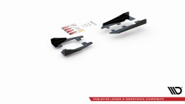 Seitliche Flaps Wings für Ford Focus RS Mk3 schwarz Hochglanz