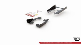 Seitliche Flaps Wings passend für Ford Focus RS Mk3 FLAPS HOCHGLANZ