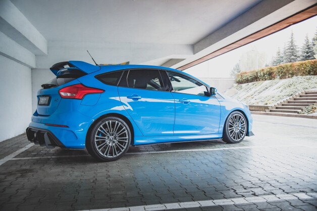 Street Pro Seitenschweller Ansatz Cup Leisten passend für Ford Focus RS Mk3 SCHWARZ