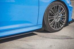 Street Pro Seitenschweller Ansatz Cup Leisten passend für Ford Focus RS Mk3 rot+ Hochglanz Flaps