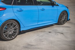 Street Pro Seitenschweller Ansatz Cup Leisten passend für Ford Focus RS Mk3 rot+ Hochglanz Flaps